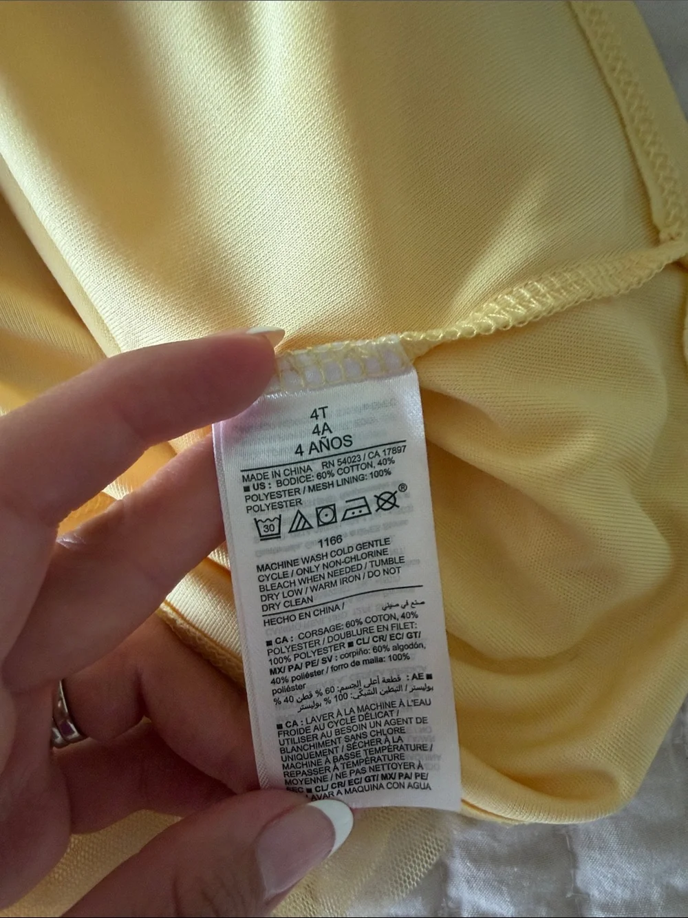 Old Navy Blue Top with Yellow Tulle Skirt Girls' Dress